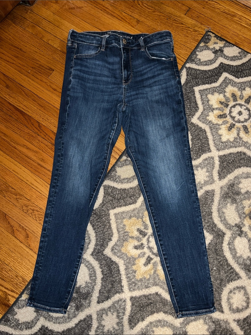 Women's Stretch Dark Blue Hi-Rise Jegging Jeans